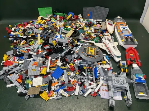 LEGO Lot Random Mixed Pieces Bulk 18 Pounds ~ Vehicles, Boats