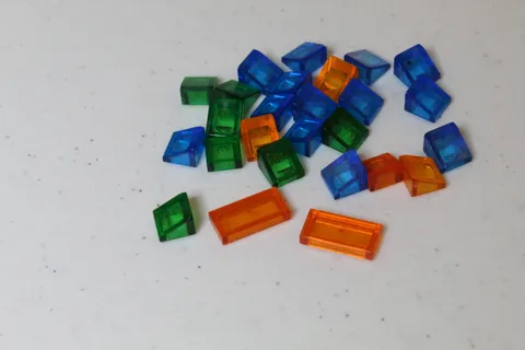 Various Trans LEGO Parts 54200 (20pcs) Slope 30 1 x 1 x 2/3