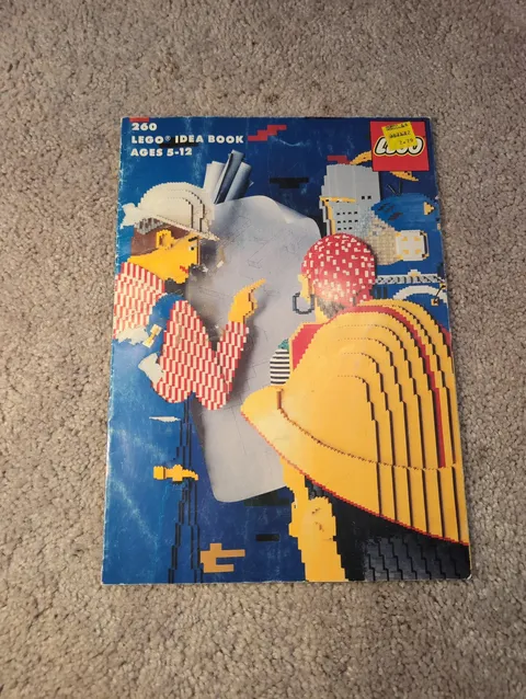 1990 Lego Idea Book 260  with full sticker sheet