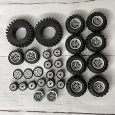 Lego Lot of Technic Wheel & Tire Assembly 54 pcs 24x43; 56x26; 43.2x22 ZR More
