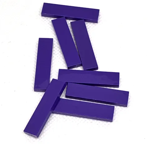 LEGO Parts - Dark Purple Tile 1 x 4 - No 2431 - QTY 8