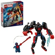 LEGO Marvel Miles Morales Mech vs. Spider-Man 2099 Building Toy Easter Stuffers