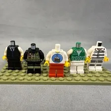 LEGO City Worker + Prisoner Birthday MiniFigures Minifigs Body Torso Legs Lot