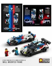 Display Frame Lego BMW M4 GT3 & BMW M Hybrid V8 #76922 Speed Champion