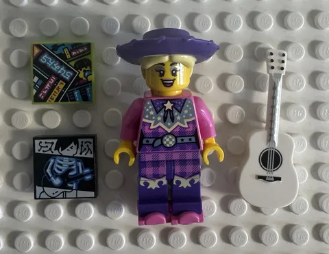 LEGO Minifigures Vidiyo Series 2 Discowgirl Guitarist 