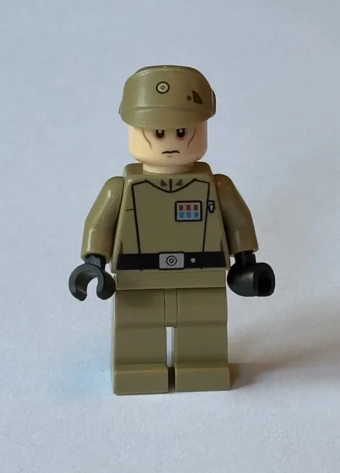 Lego Star Wars Imperial Aresko Minifigure Dark Tan Uniform 75082 sw0623