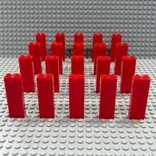 Lego 2454 Block Wall Brick Pillar Columns 1x2x5 (Pack of 20) : Red