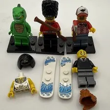 Lego Series 5 MiniFigure Lizard Man Royal guard Lumberjack Collectible CMF PARTS