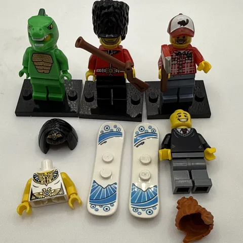 Lego Series 5 MiniFigure Lizard Man Royal guard Lumberjack Collectible CMF PARTS
