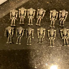 LEGO Star Wars Battle Droid Minifigure Lot (12) Gray, Plastic