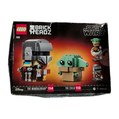 LEGO Star Wars BrickHeadz The Mandalorian & the Child -NEW Sealed Damaged Box