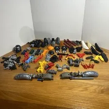 LEGO BIONICLE Bulk Lot Mixed Figure Parts / Pieces + Other Lego Parts