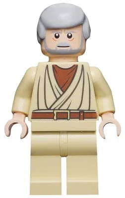 LEGO® Minifigure Star Wars sw0274 Obi-Wan Kenobi Old Light Nougat White Pupils