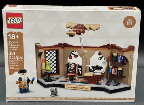 Lego 40902 Tribute to Leonardo da Vinci GWP Limited Edition Art Set 251 Pcs New