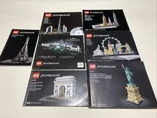 LEGO Architecture Instruction Manuals 21019 21028 21034 21036 21042 21052 21054