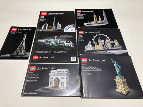 LEGO Architecture Instruction Manuals 21019 21028 21034 21036 21042 21052 21054
