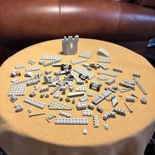 Lego Parts Vintage Space Lot Collectible Castle Grey Variety