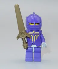 LEGO Castle rare dark purple helmet Danju armor greatsword minifigure 8781 8777