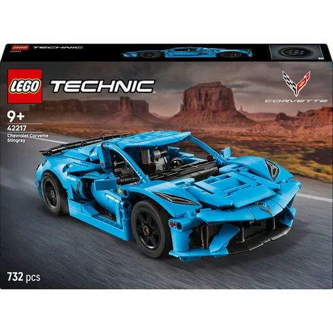 LEGO Technic 42217 Chevrolet Corvette Stingray Blue Building Set 