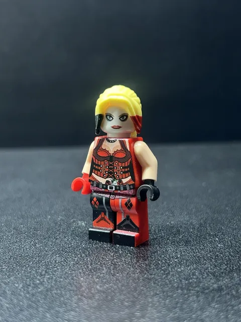 Lego DC Comics Harley Quinn Batman Arkham Green Pea Toys Super Rare Minifigure