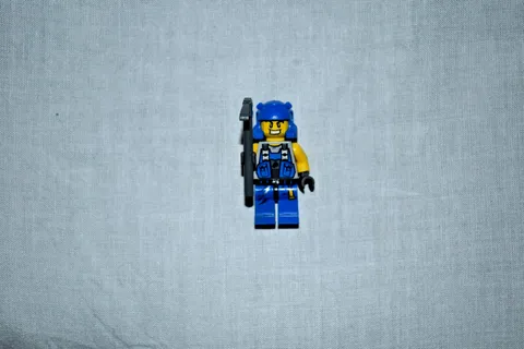 Lego Minifigure Power Miner - Beard Stubble Guy