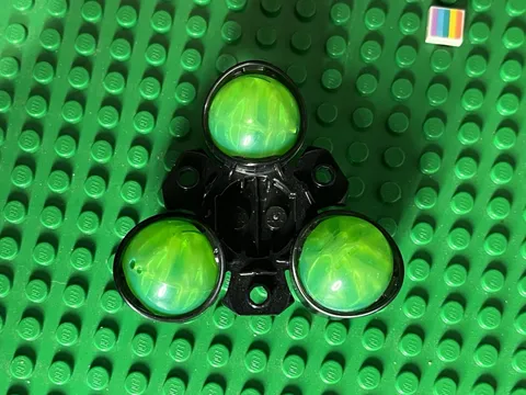 LEGO Ninjago Dragon Energy Core Hard Plastic Ball Molded Trans Green Lot of 3