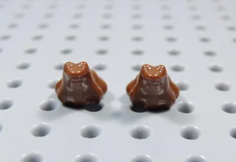 LEGO Lot of 2 Reddish Brown Tree Frogs Frog Animal Minifig BT
