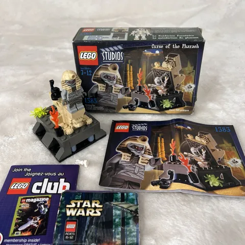 LEGO 1383 Discontinued Curse of the Pharaoh Complete w/ Box - Missing 1 Flame
