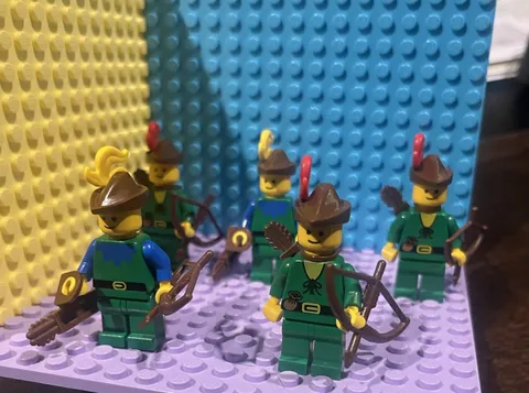 Lego Forestman Lot Of 5 Vintage Rare Minifigures Castle See Description