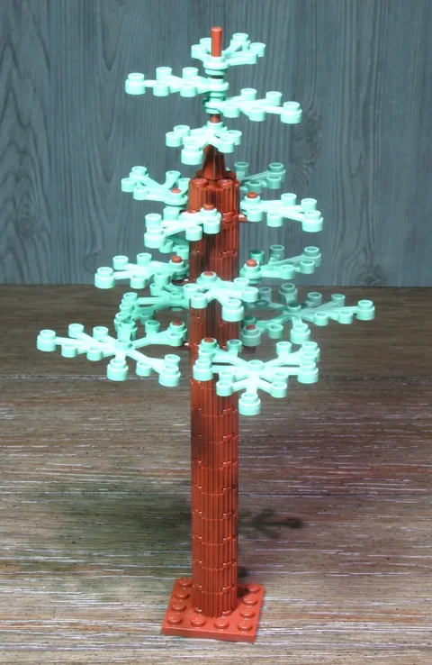 LEGO® Nature Forest Pine Tree w/ Sand Green Leaves Medieval & City Park Builds
