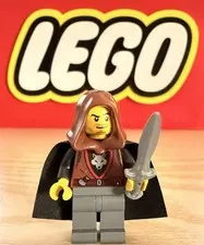 Lego Castle Wolfpack Rogue Minifigure With Accessory