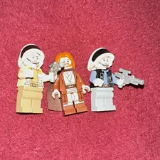 LEGO Star Wars Minifigure Lot (3) Capt Antilles, Obi-Wan, rebel trooper?