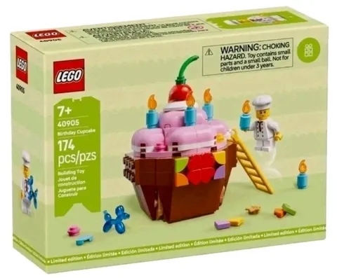 LEGO Birthday Cupcake 40905 Limited Edition Chef Gift Brand New Sealed Fast Ship