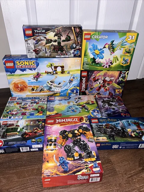 Lot Of 10 Lego Sets, 76997, 71759, 31384, 76207, 41453, 77001, 71806, & More