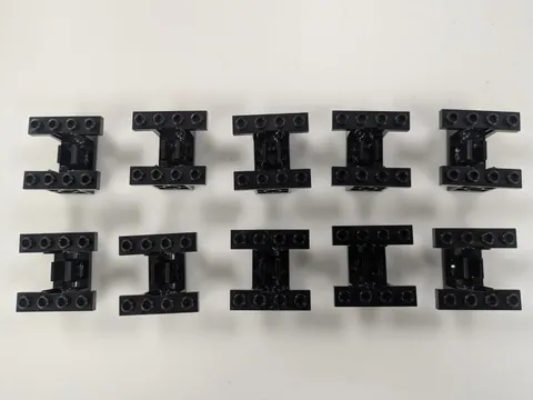 LEGO Technic - 10 x Gear Box - 4 x 4 x 1-2/3 - Black - New - (NXT, EV3) # 6585