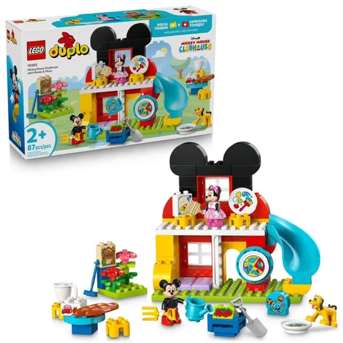 LEGO DUPLO Disney Mickey Mouse Clubhouse with Minnie & Pluto, 87 Pieces