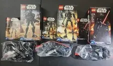 LEGO Star Wars Buildable Figures Lot #75120, #75121, & #75117 Kilo, K-2SO ect..