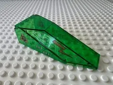 LEGO Windscreen 10 x 4 x 2 1/3 Canopy with Insectoids Silver / Copper 2507px1