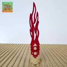 LEGO Ninjago, Bionicle: Red Toa Flame Sword Weapon, 32558, 8534, TAHU, 2001