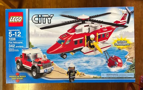 LEGO City: Fire Helicopter (7206) | New in Box, Unopened