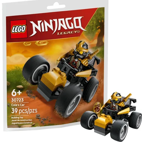 LEGO NINJAGO Legacy Cole's Car 30723 Paper Bag Set Factory Sealed 39 Pieces