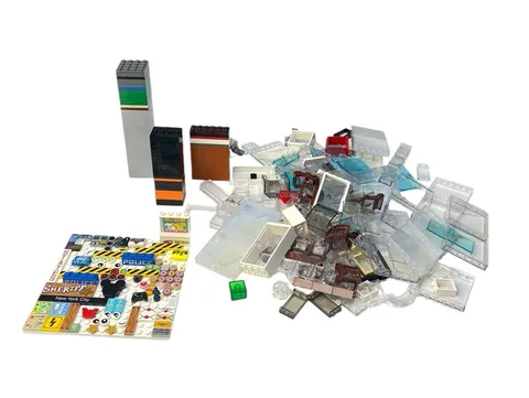 Mixed Lot Bulk 2 Ponds 9 Ounces Lego Transparent & Regular Bricks Parts Pieces