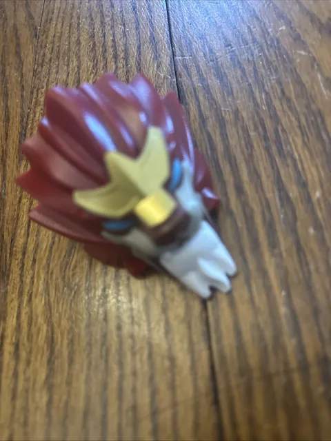LEGO Lion Head Big Mane Large Figure Gold Crown Blue Eyes Animal Replacement