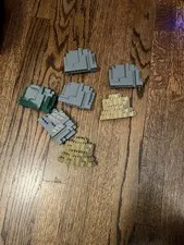 Lego Lot of 7 assorted Gray Rock Mountain Castle Wall Panels Bricks