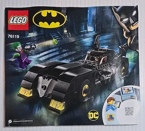 Lego Batman Batmobile Instruction Manual 76119 Book Only