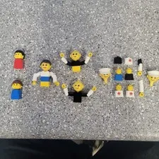Vintage 1970s LEGO Homemaker Figure Parts Lot Pre Minifigure Nurse Sailor Bodies
