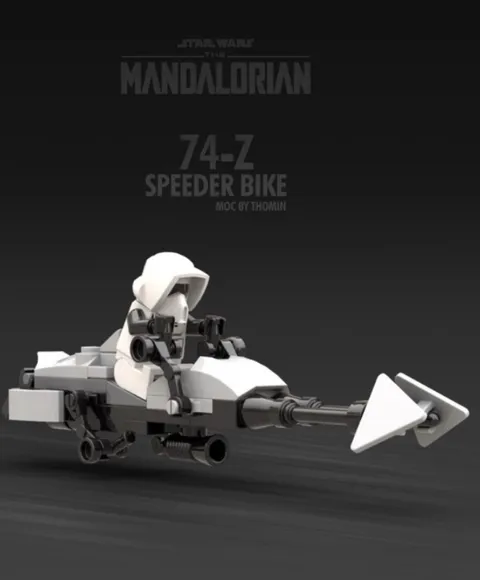 LEGO MOC Star Wars 74-Z Speeder Bike (from The Mandalorian) set of 2