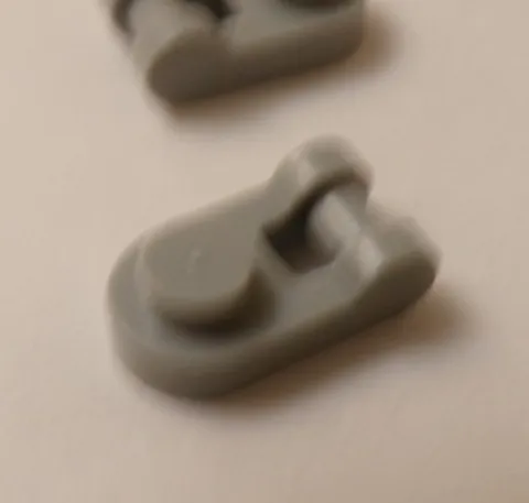 Lego x3 Light Bluish Gray 1x1 Round Plate With Side Bar Handle, 26047 (028-289)