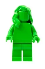 LEGO New Bright Green Everyone Is Awesome monochrome minifigures 40516