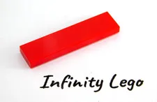 20 LEGO Red Tiles 1 x 4 Smooth Finishing (2431 35371)  20 Pieces